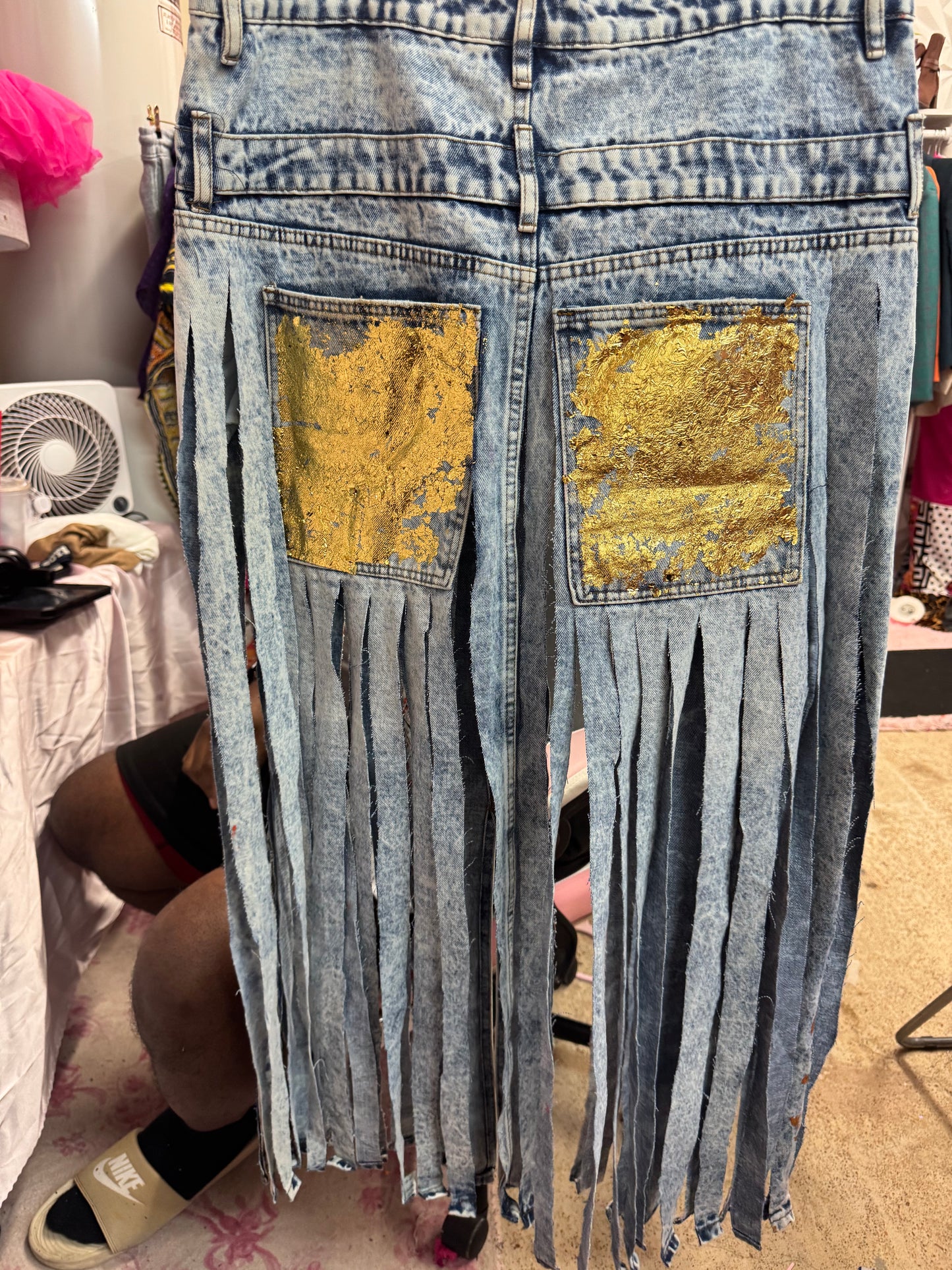 Custom Denim Skirt Belt