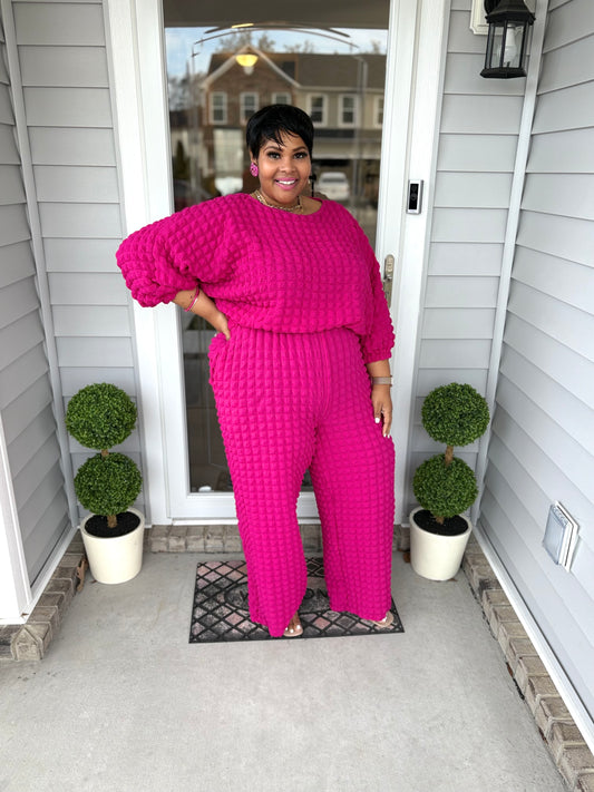 Lady Bubble 2 pc set |Pink