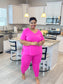 Lady Lounge Set|Neon Pink