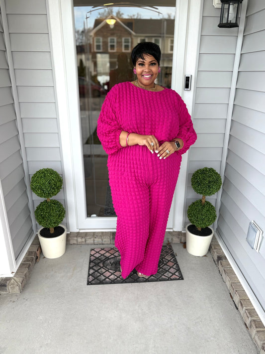 Lady Bubble 2 pc set |Pink