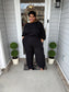 Lady Bubble 2 pc set|Black