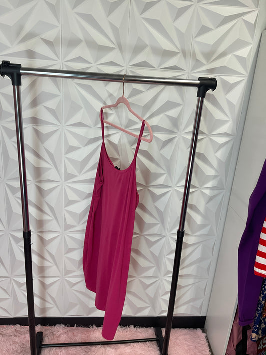 10/2 LADY PINK SPAGETTI STRAP DRESS SZ 4X