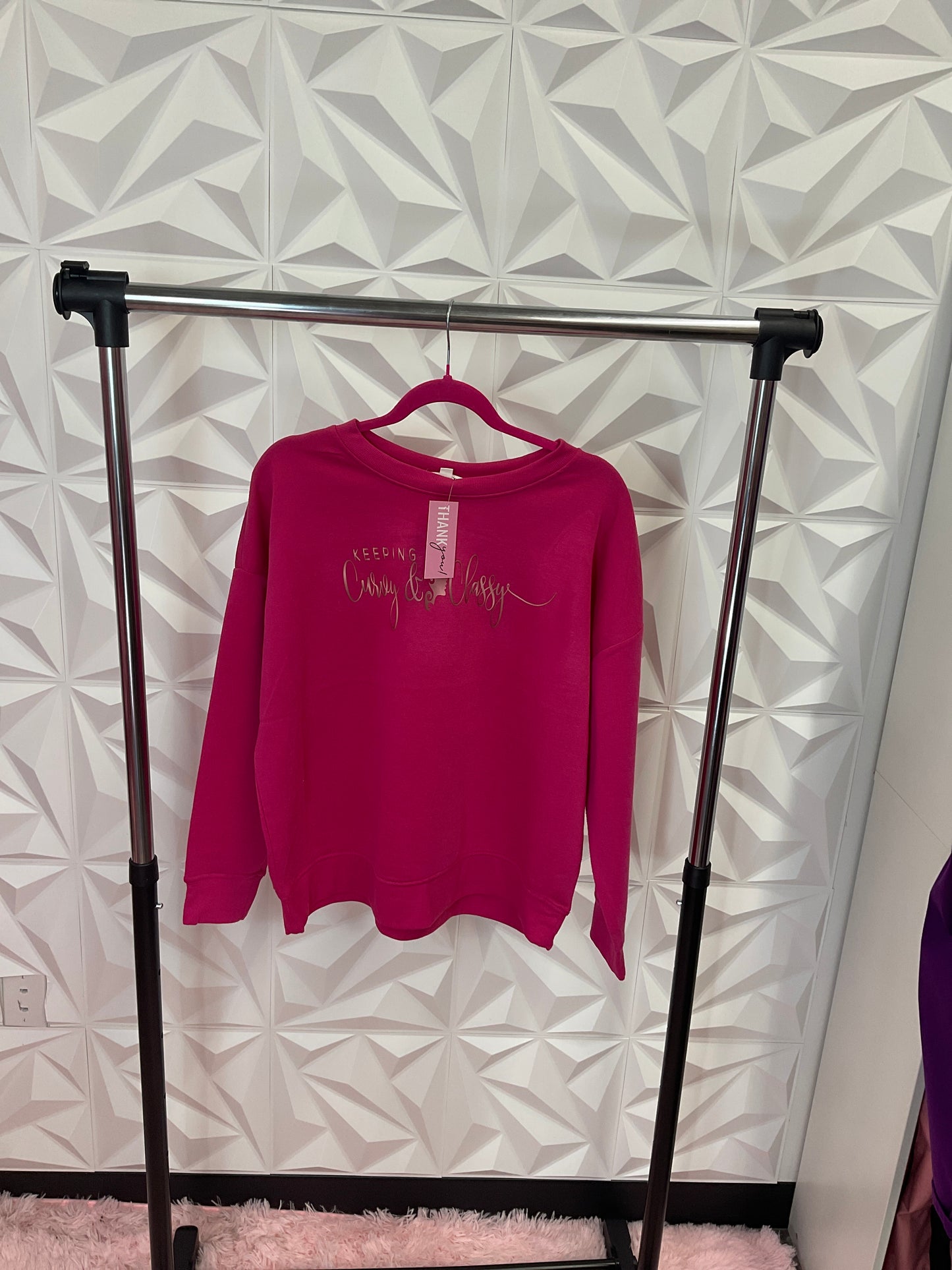 10/7 Lady Keeping it Curvy & Classy - Dark Pink