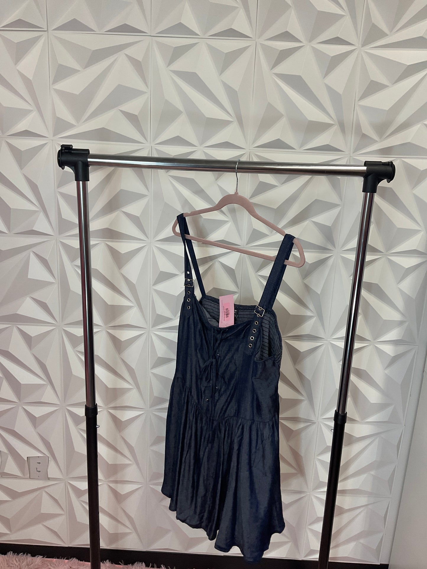 9/12 Lady Denim Flow Top Sz 4x