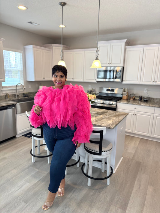 Lady Burst of Pink Top