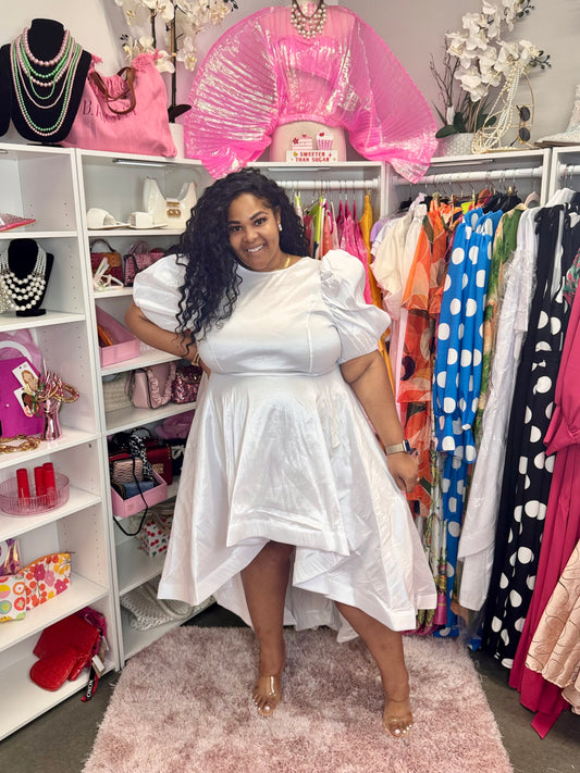 Lady Summer White Brunch Dress