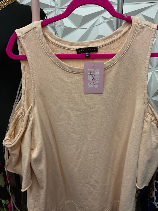 3/5 Lady Nude Pink Off the Shoulder sz XL