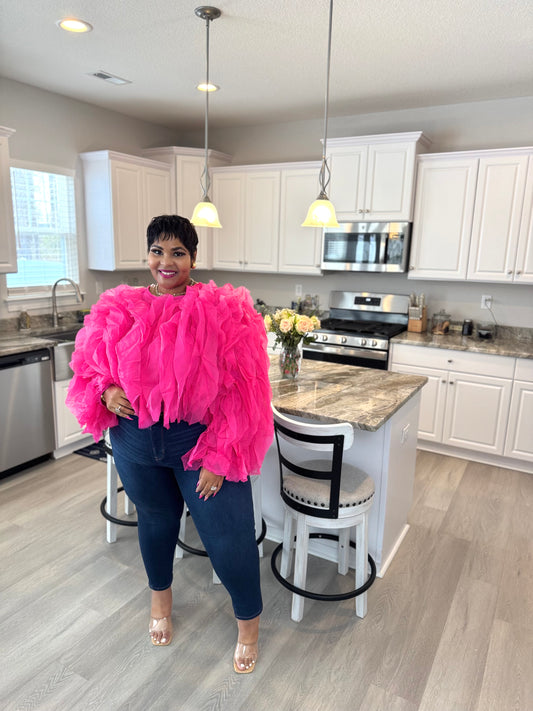 Lady Burst of Pink Top