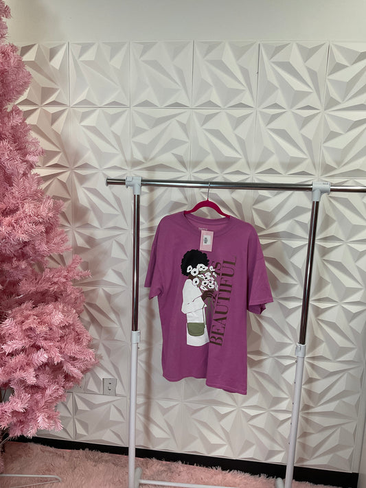 10/14 Lady Black is Beautiful Tshirt sz xl