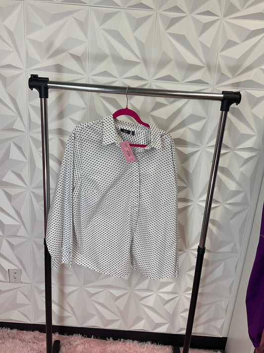 10/2 LADY APT 9 FLYING ARROWS BUTTON UP SZ 3X