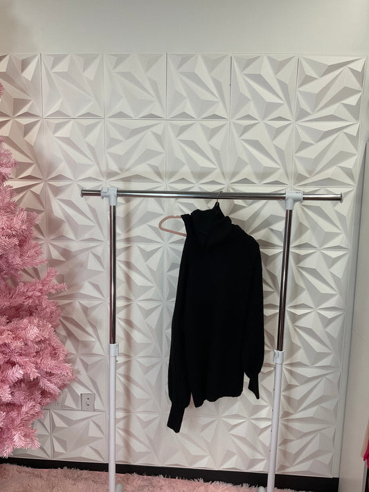 10/14 LADY BLACK ONE SHOULDER SWEATER SZ 1X