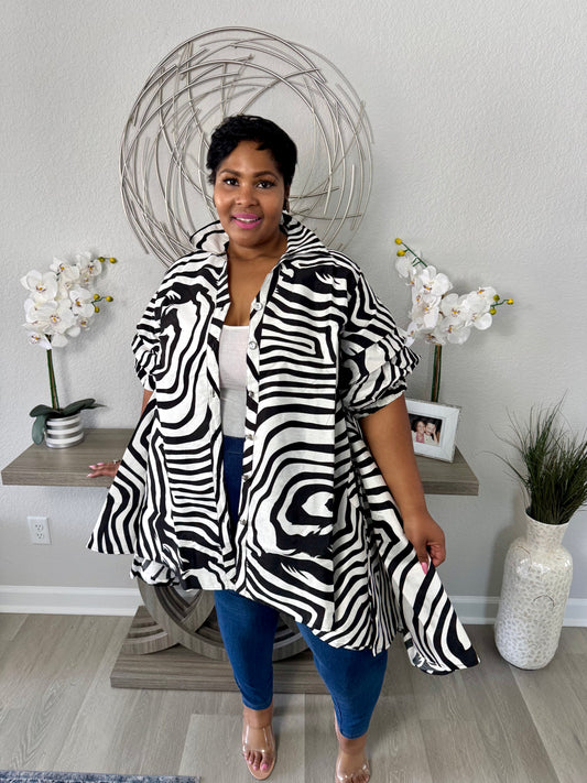 Lady Grace Dress|Zebra