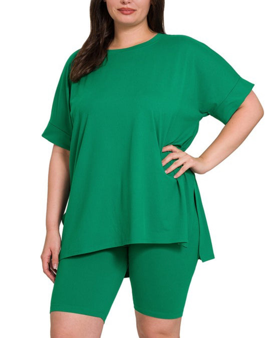 Lady Lounge Short Sets| Forest