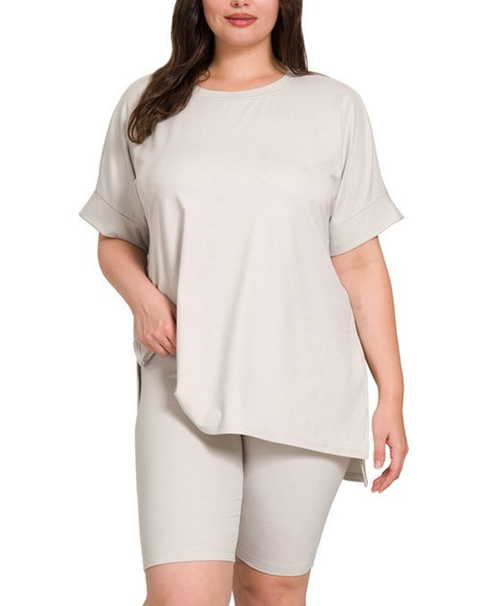 Lady Lounge Short Sets| Bone