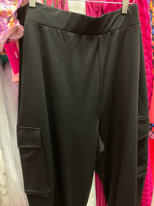 4/21 Lady Black Classic Cargo Pocket Pants sz 2x