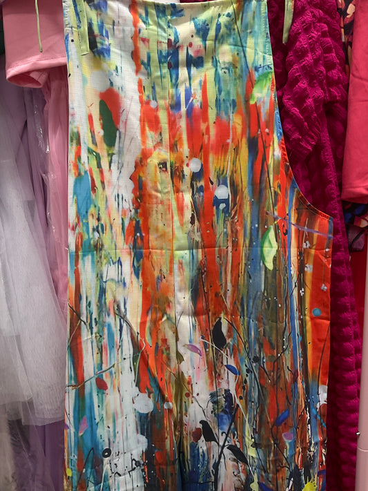 4/21 Lady Bloom In Colors Jumpsuit sz xl