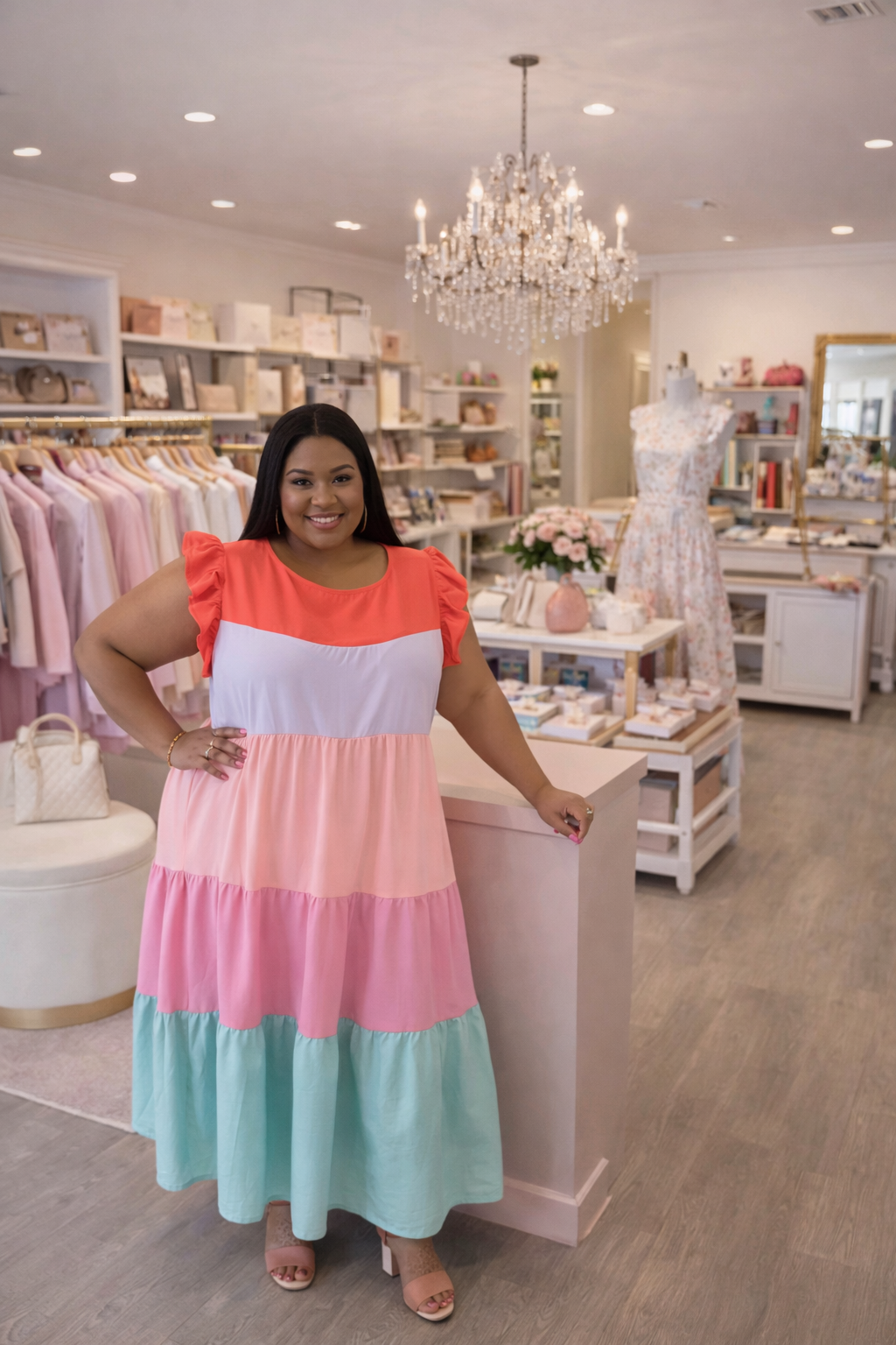 LADY SALSA DANCING DRESS SZ 3X