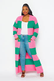 Lady Dollhouse Stripe Duster