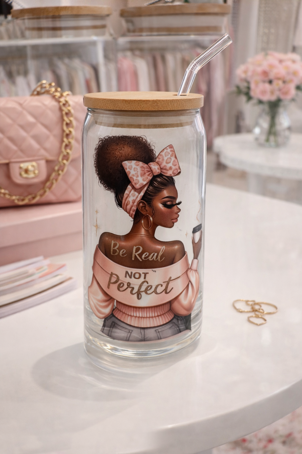 Lady Sip in Style Glass|Be Real Not Perfect
