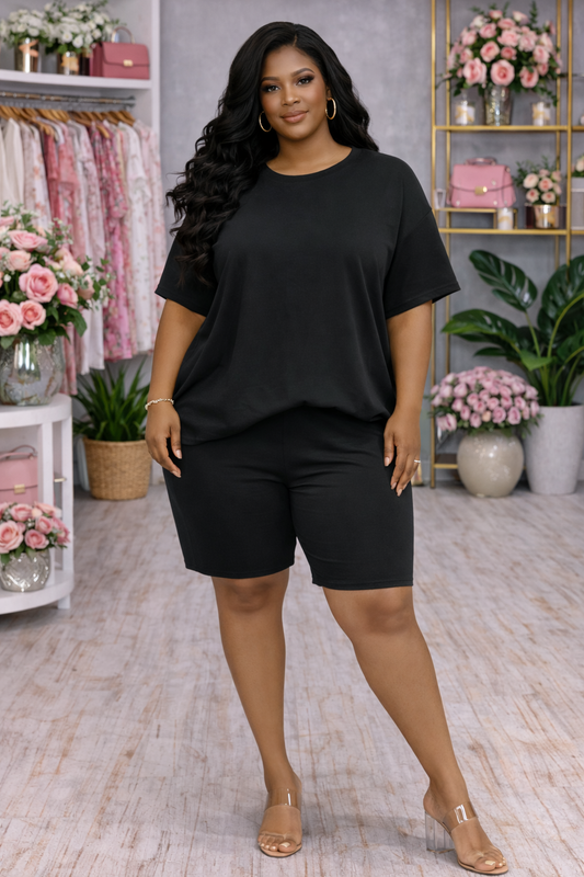 Lady Short Set|Black