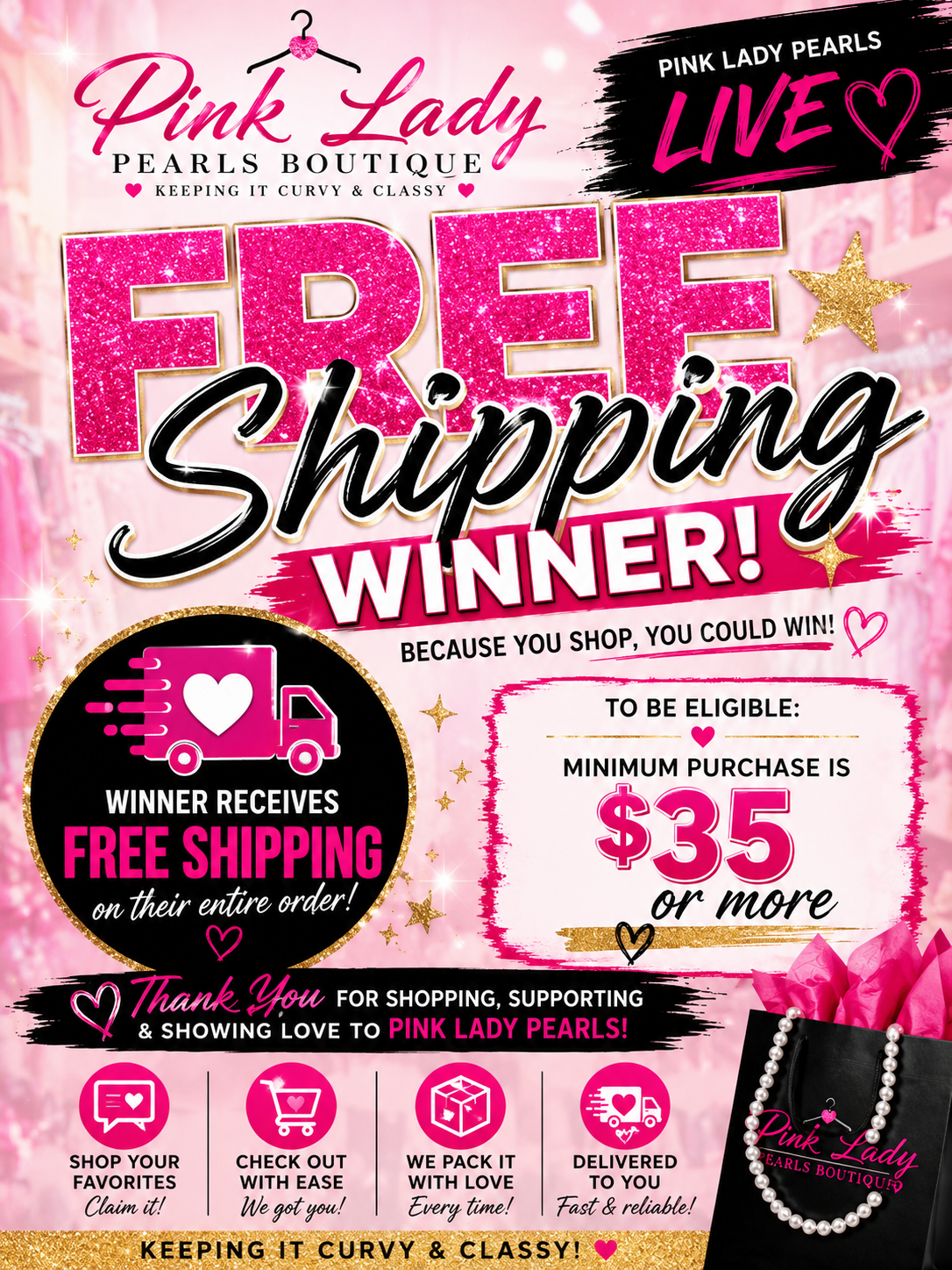 Free Shipping Winner