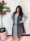 Lady Black Sheer Overlay Vest