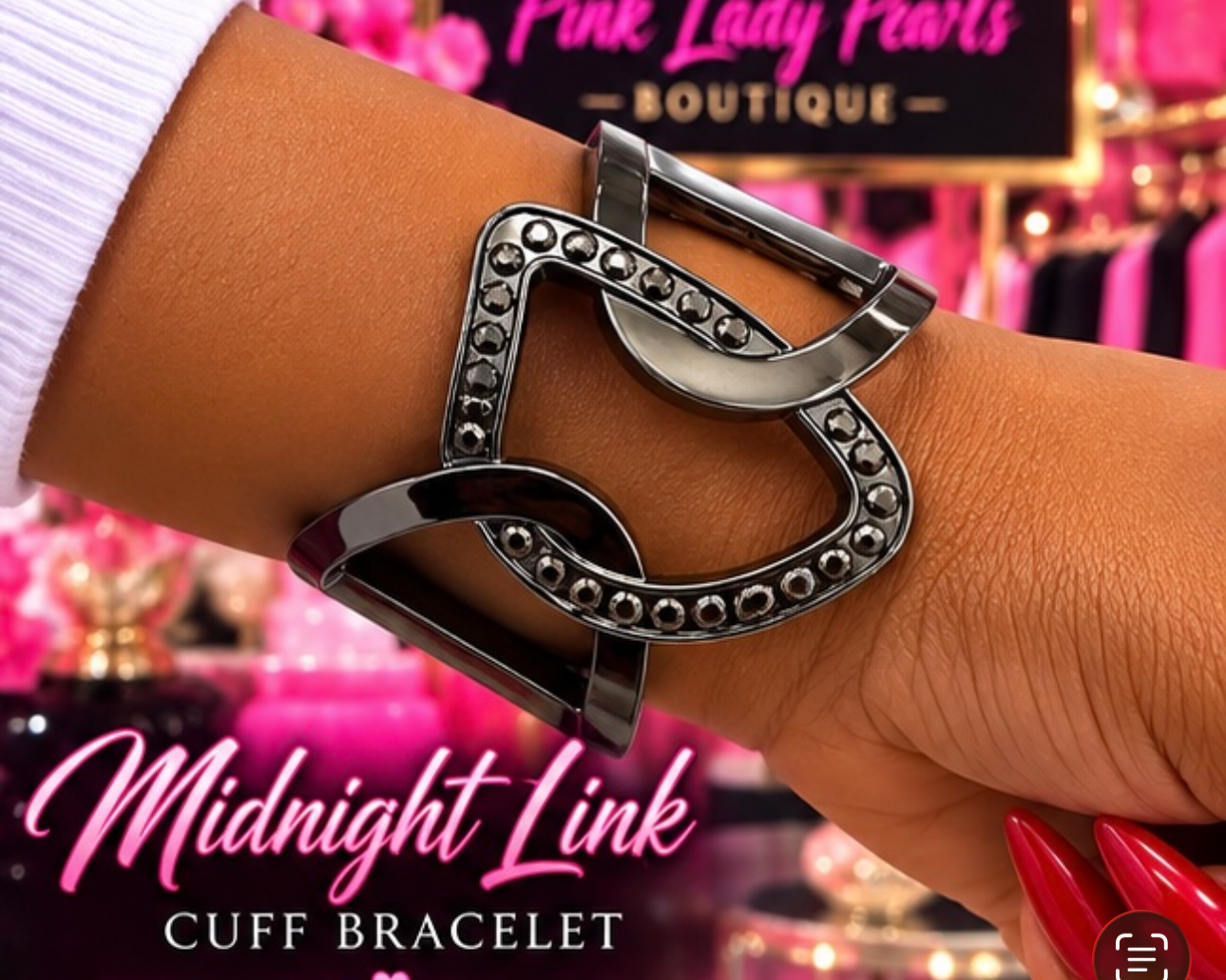 Lady Midnight Link Cuff Bracelet