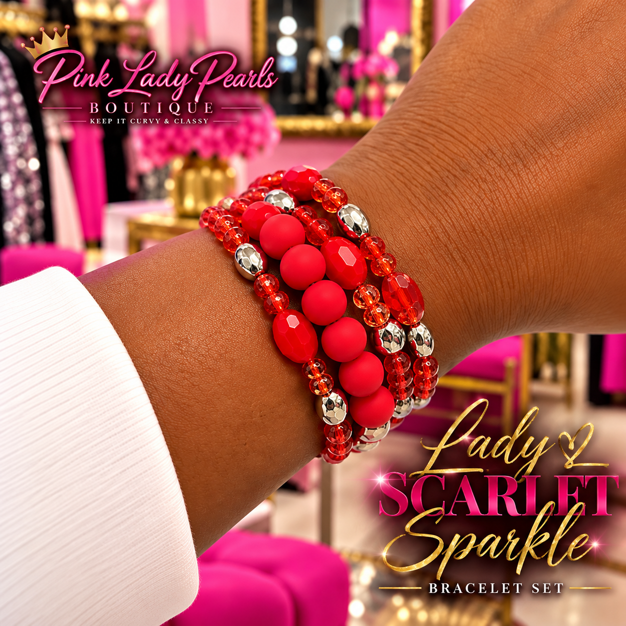 Lady Scarlett Bracelet Set