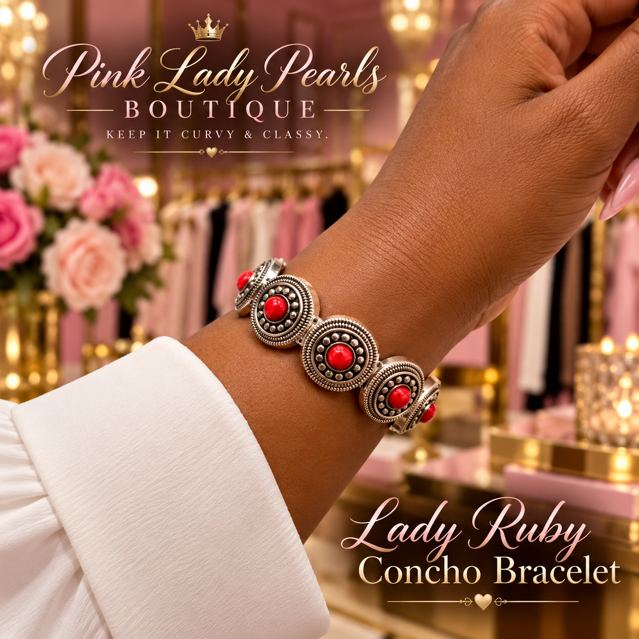 Lady Ruby Concho Bracelet