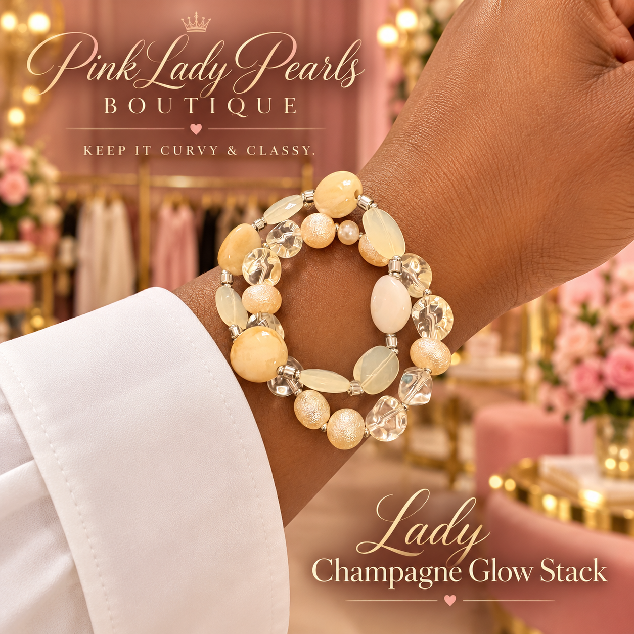 Lady Champage Glow stack