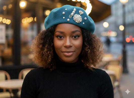 Lady Classy Beret-Electric Blue