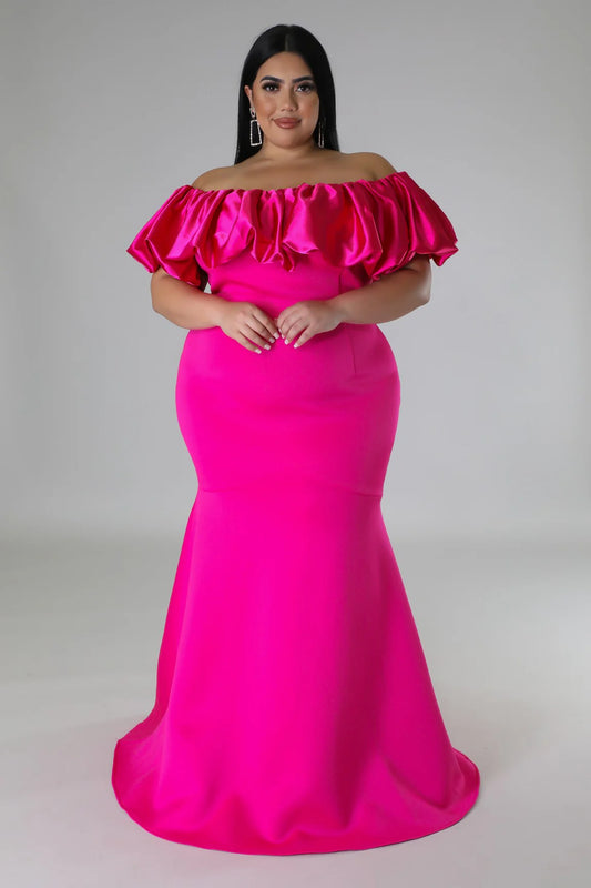 Lady Pink Petal Elegance Dress
