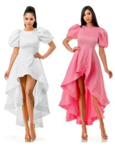 Lady Summer White Brunch Low Dress